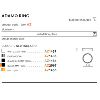 Pierścień ozdobny do ADAMO RING AZ2567 - Azzardo