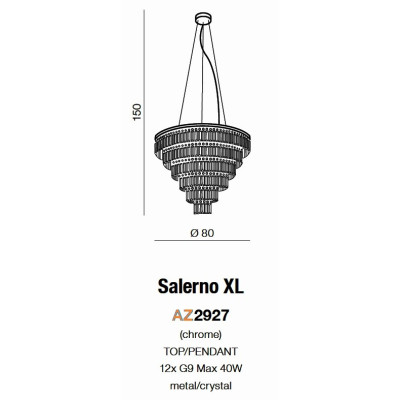 Lampa wisząca SALERNO AZ2927 – Azzardo