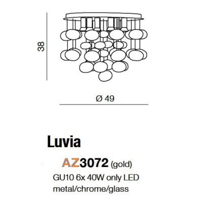 Plafon Luvia AZ3072 - AZzardo