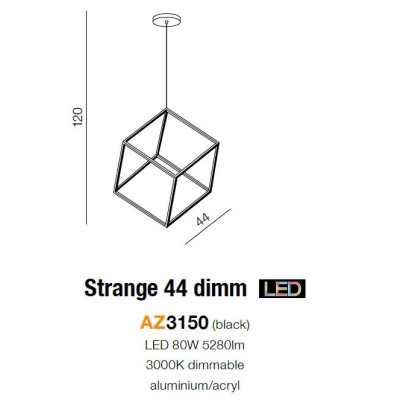 Lampa wisząca Strange 44 DIMM AZ3183- AZzardo