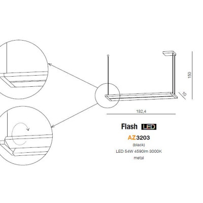 Lampa wisząca Flash AZ3203- AZzardo