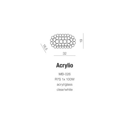 Kinkiet ACRYLIO AZ0052 - Azzardo