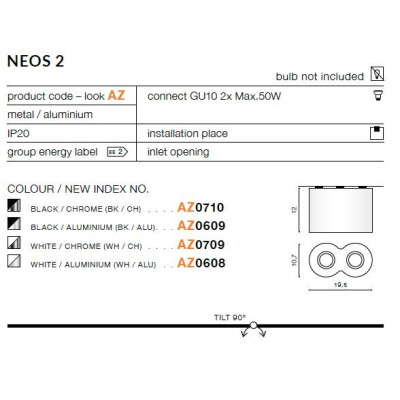 Oprawa sufitowa NEOS 2 AZ0609 - Azzardo