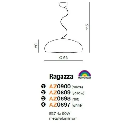 Lampa wisząca RAGAZZA AZ0897 - Azzardo