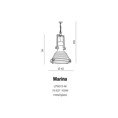 Lampa wisząca MARINA AZ0980 - Azzardo