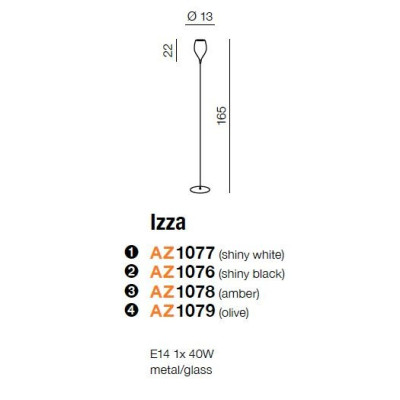 Lampa podłogowa IZZA AZ1077 - Azzardo