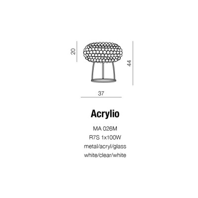 Lampa stołowa ACRYLIO AZ1099 - Azzardo