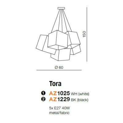 Lampa wisząca TORA AZ1229 - Azzardo
