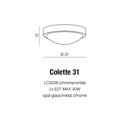 Plafon łazienkowy COLETTE 31 AZ1311 - Azzardo