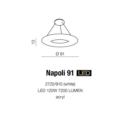 Lampa wisząca NAPOLI 91 AZ1317 - Azzardo