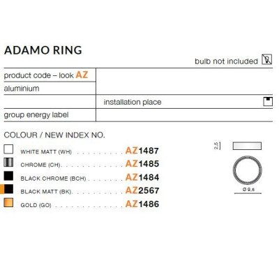 Pierścień ozdobny do ADAMO AZ1484 - Azzardo