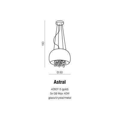 Lampa wisząca / Plafon ASTRAL AZ1647 - Azzardo