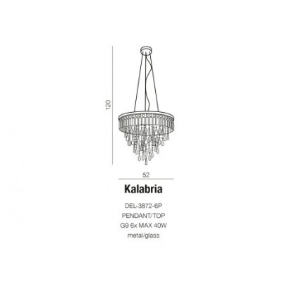 Lampa wisząca / Plafon KALABRIA AZ2108 – Azzardo