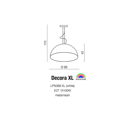 Lampa wisząca DECORA XL AZ2159 - Azzardo