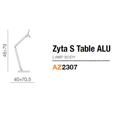 Stelaż ZYTA S TABLE ALU AZ2307 - Azzardo